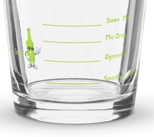 Be Yourself, Love Yourself in Pink somaek glass