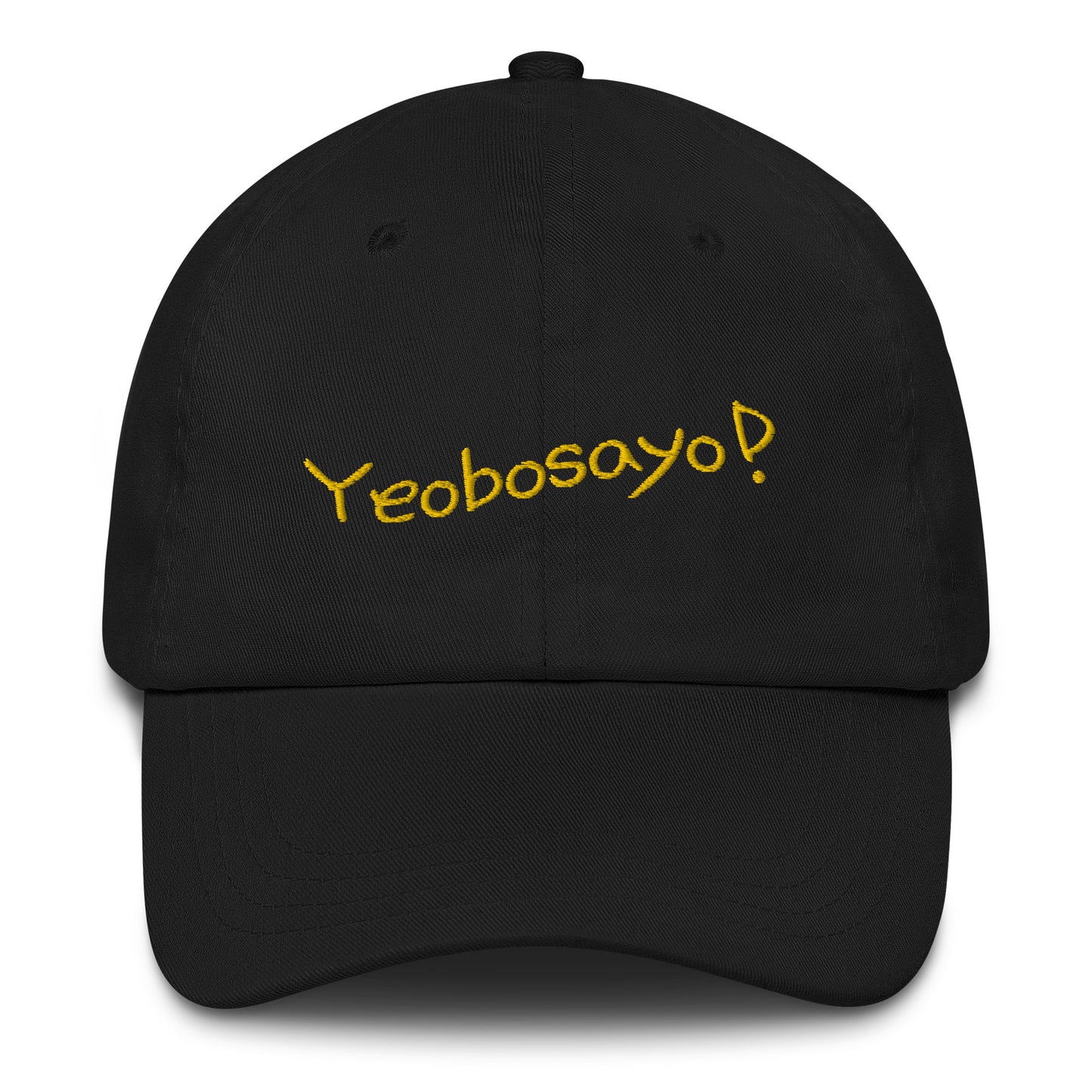 Yeobosayo! "hello!" embroidered baseball hat