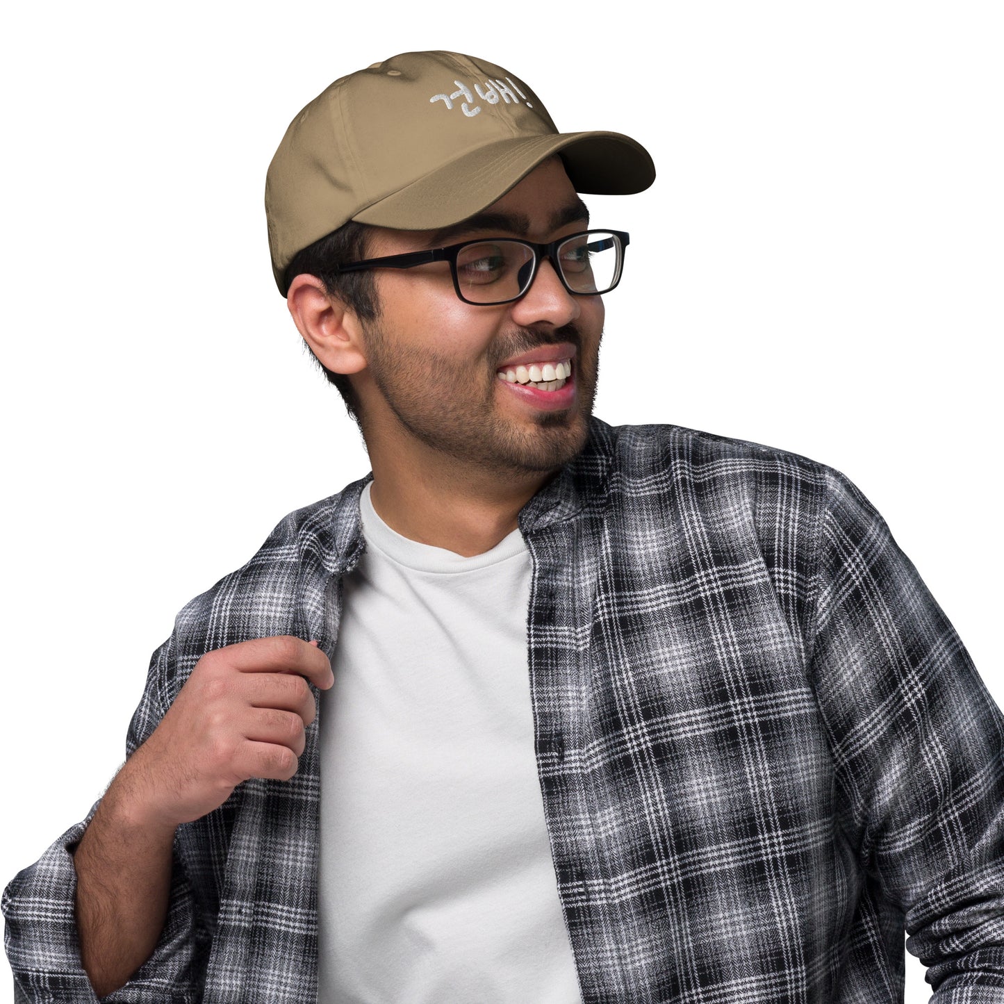 “Geonbae” (cheers!) embroidered baseball hat