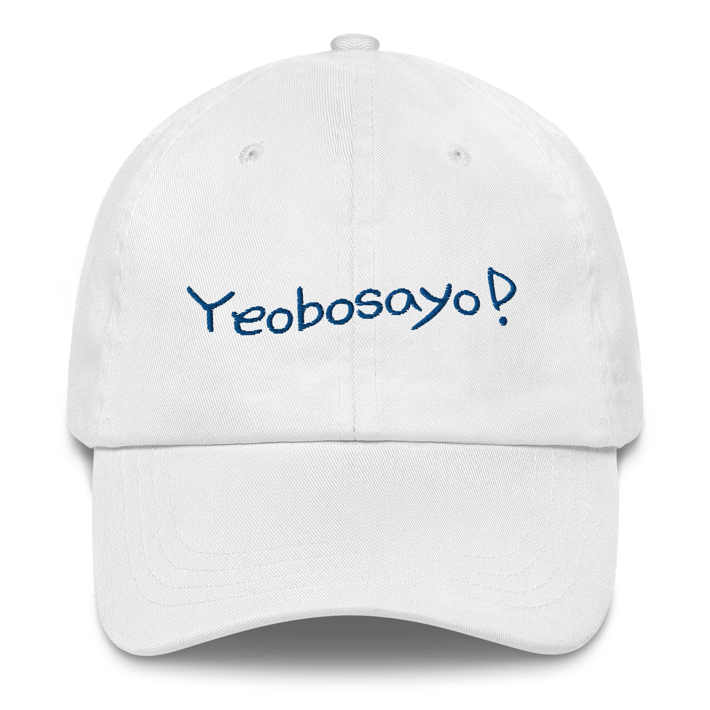 Yeobosayo! "hello!" embroidered baseball hat