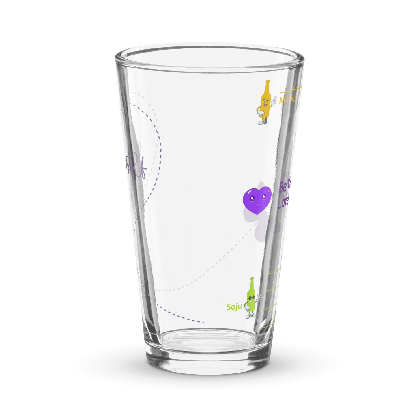 Be Yourself, Love Yourself in Army Purple somaek glass