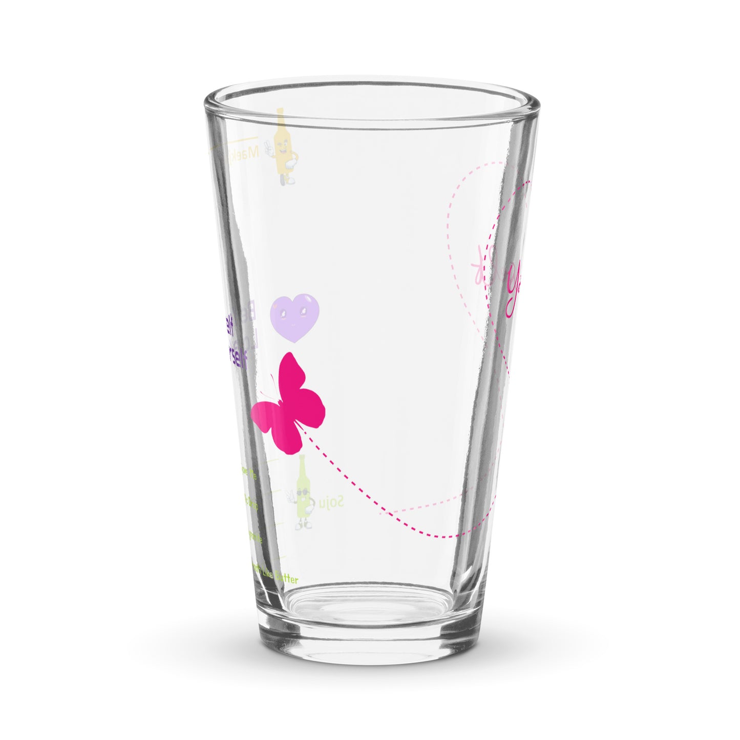 Be Yourself, Love Yourself in Pink somaek glass