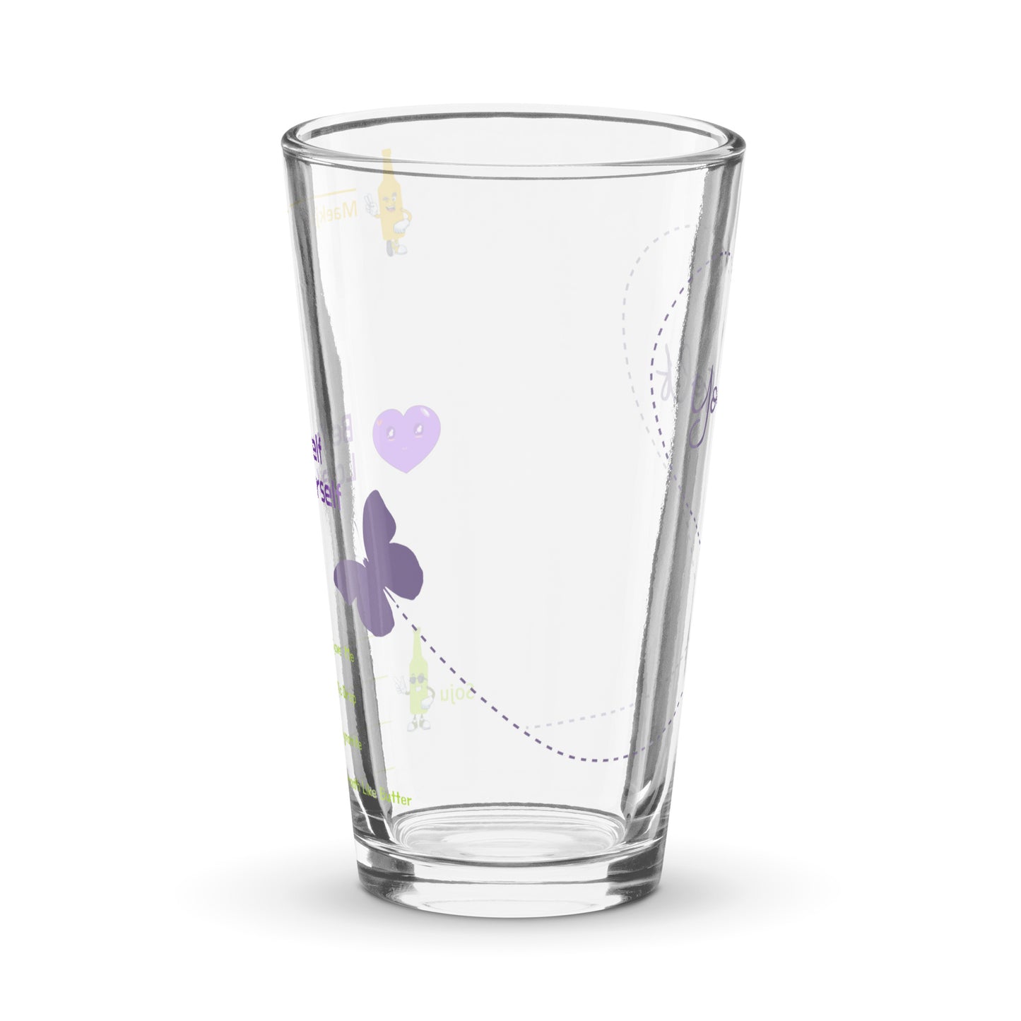 Be Yourself, Love Yourself in Army Purple somaek glass