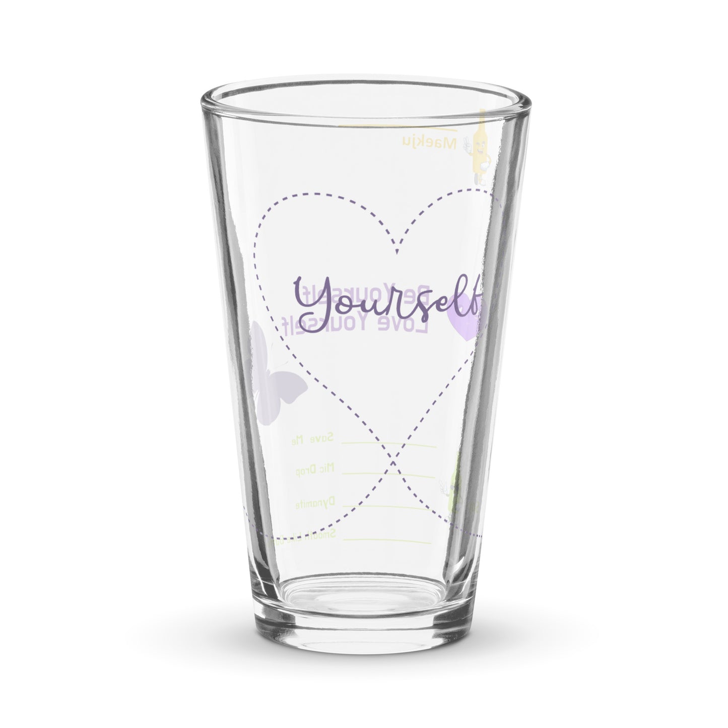 Be Yourself, Love Yourself in Army Purple somaek glass