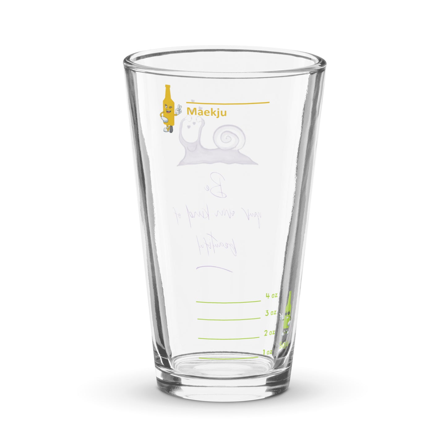 Be Your Own Kind of Beautiful - Cute Snail somaek glass