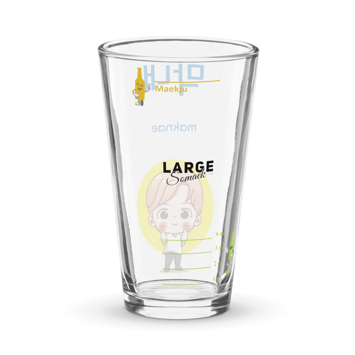 Maknae Blue somaek glass