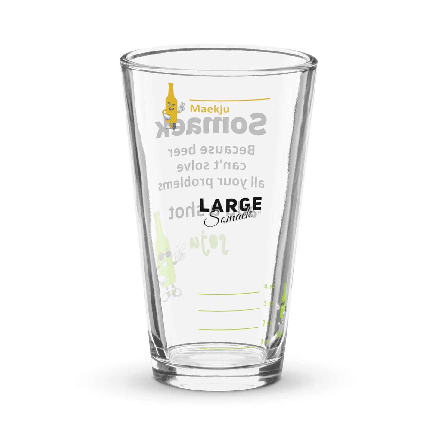 Because beer can't solve all your problems somaek glass