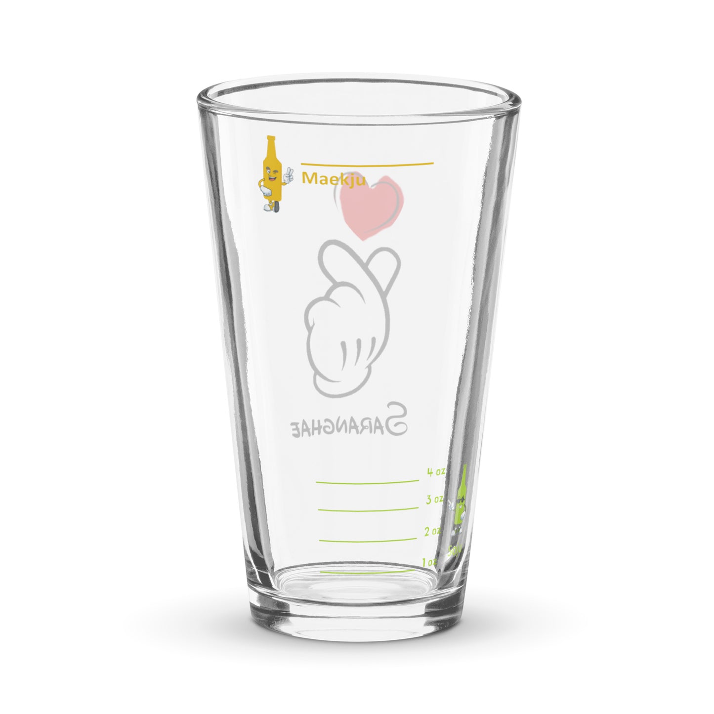 Saranghae - Mickey Finger Heart somaek glass