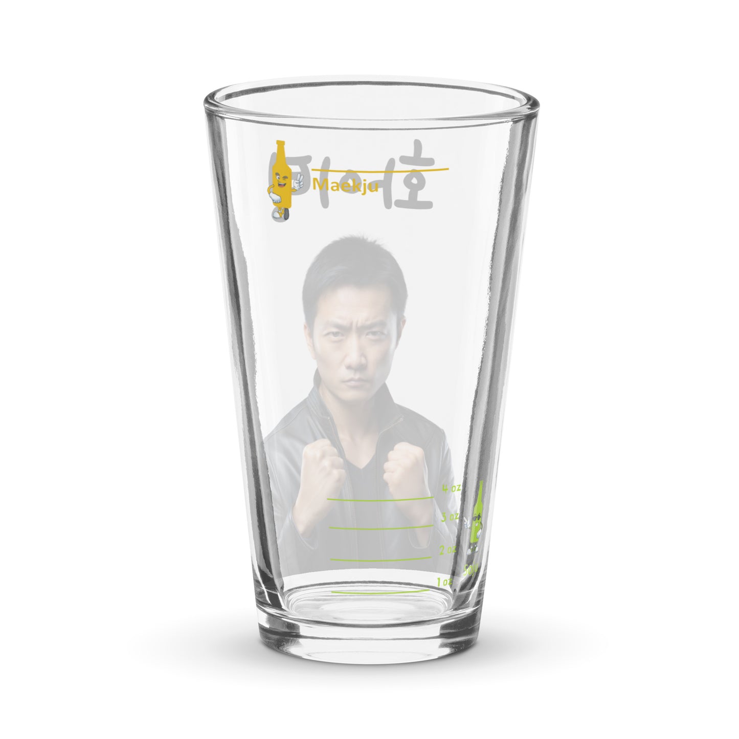 Hwaiting - Double Fist! somaek glass