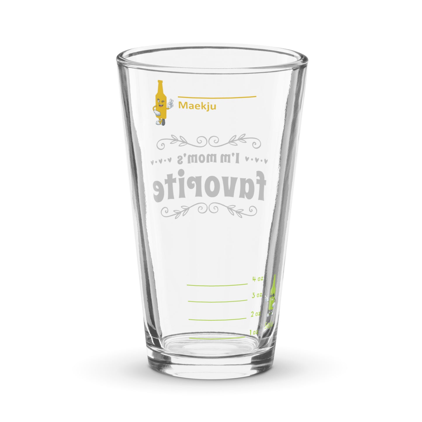 I'm Mom's Favorite somaek glass
