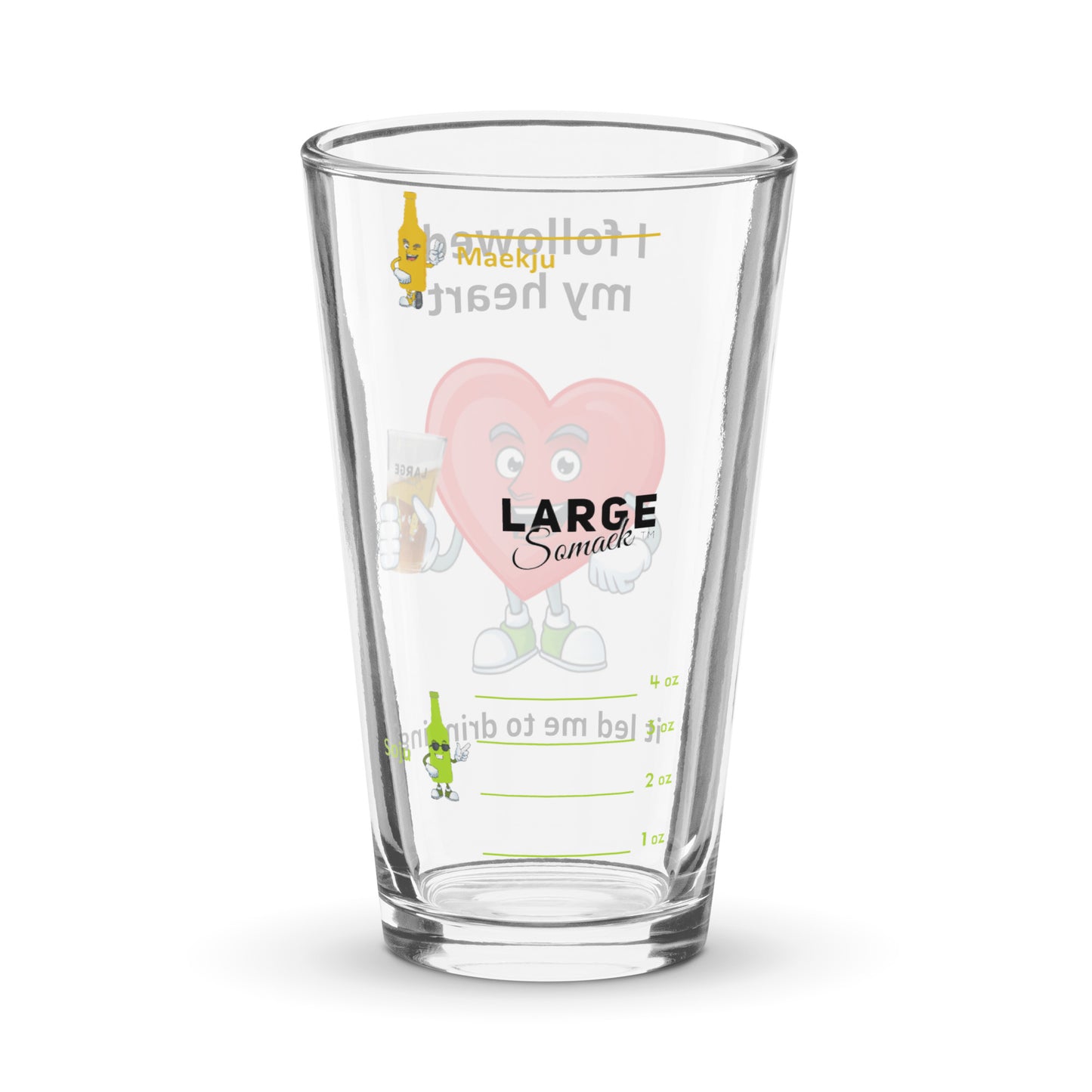 I followed my heart, it led me to drinking Somaek Glass (oz)