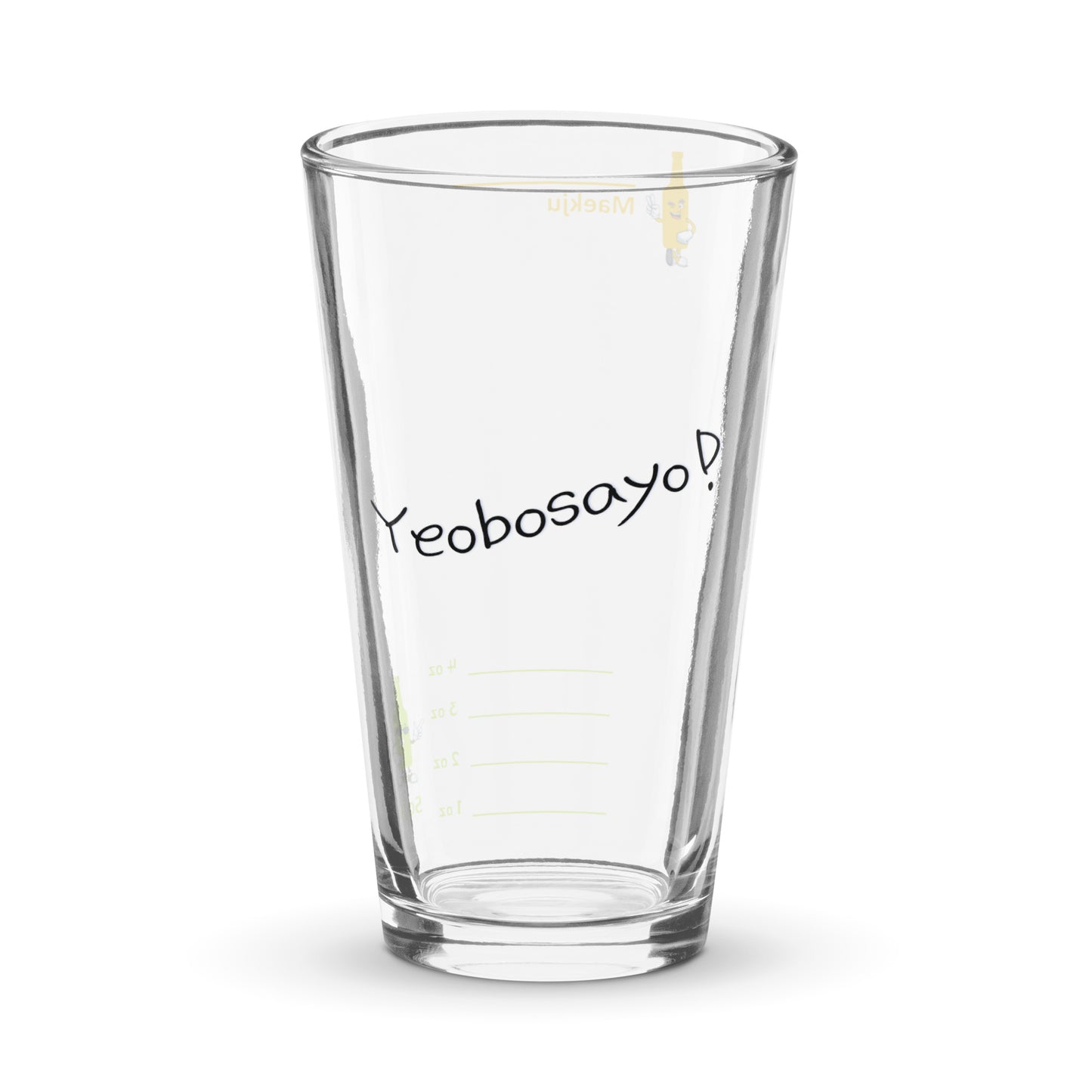 Yeobosayo! somaek glass
