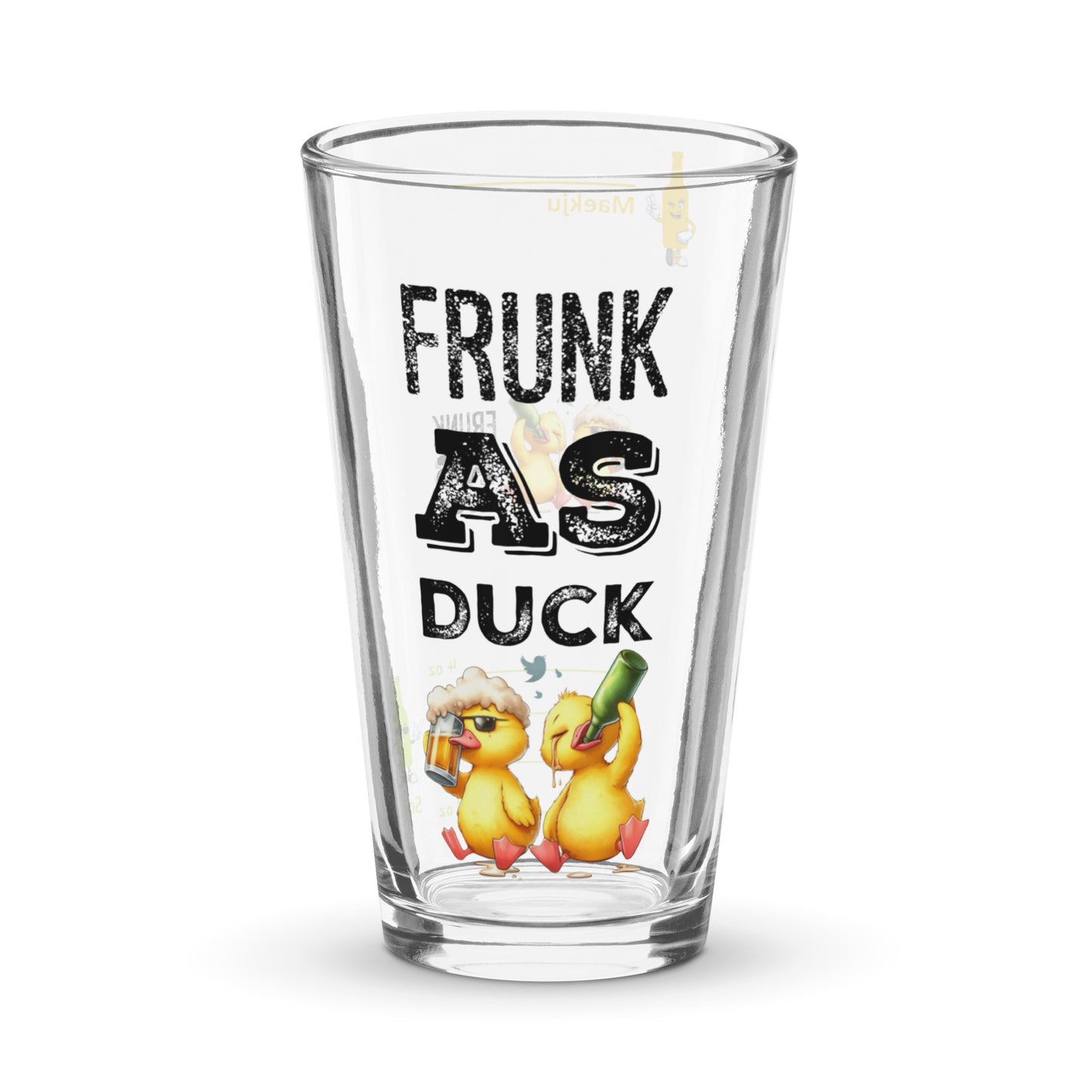 Frunk as Duck - Two Drunk Ducks somaek glass