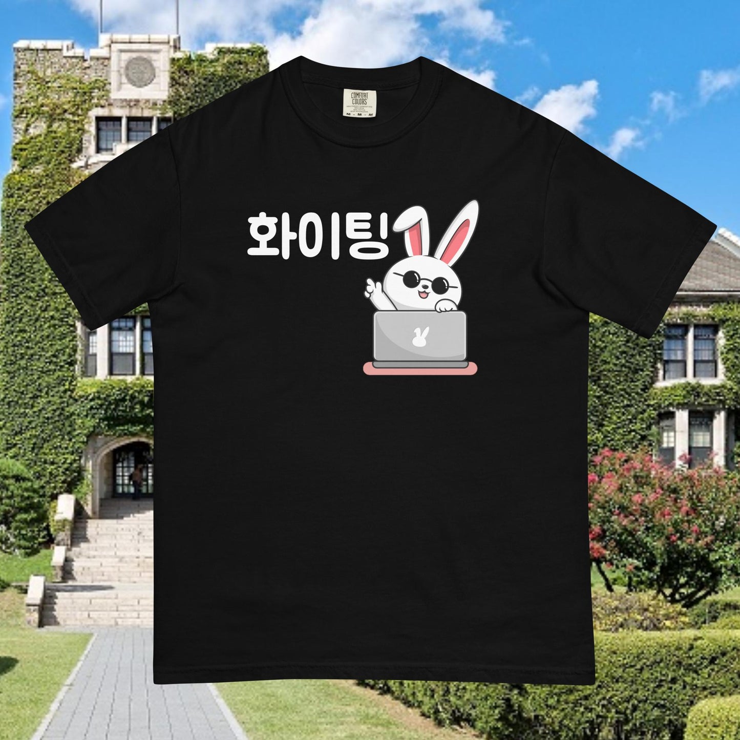 Working Bunny Hwaiting - Good Luck Tshirt