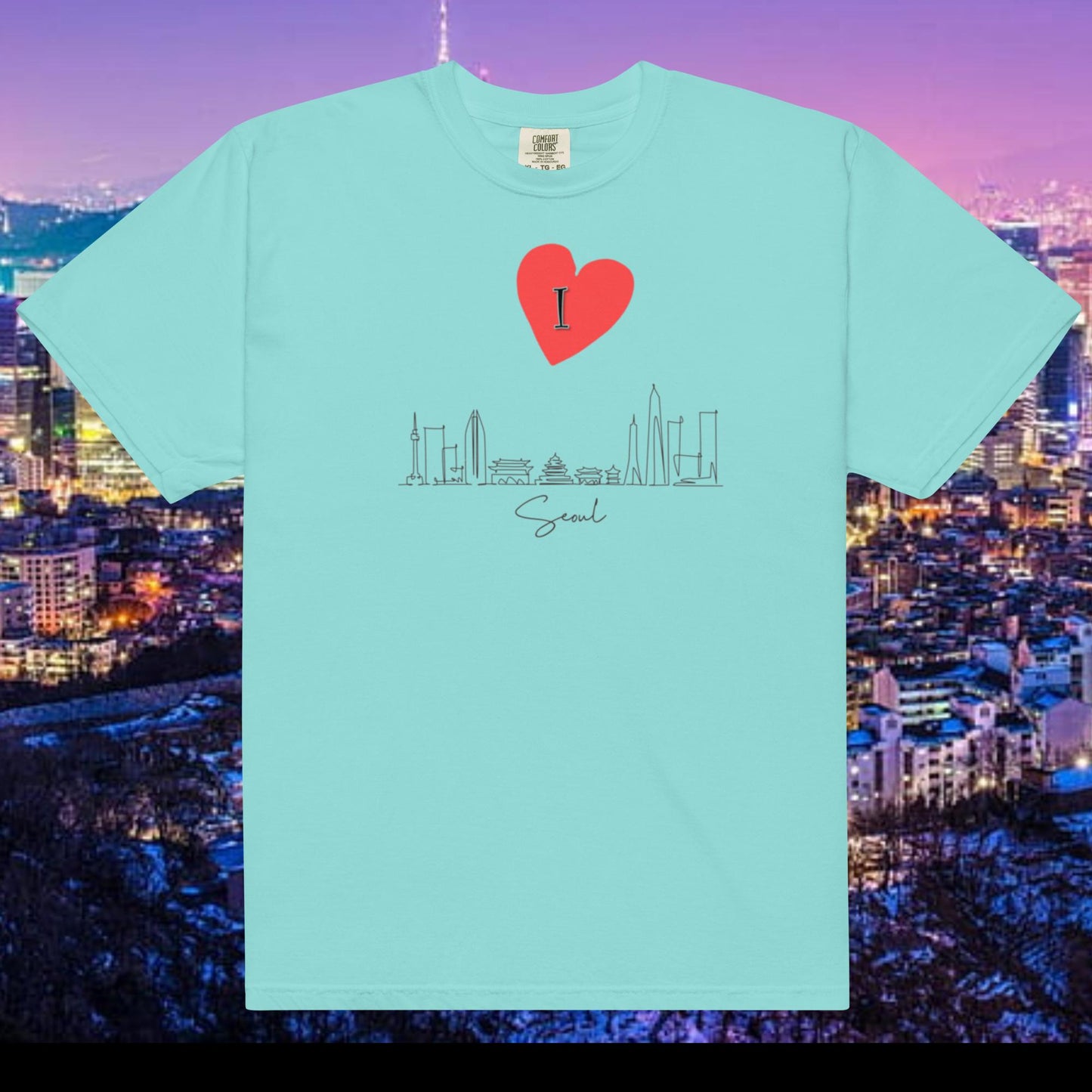 I Love Seoul (sketch cityscape) T-shirt