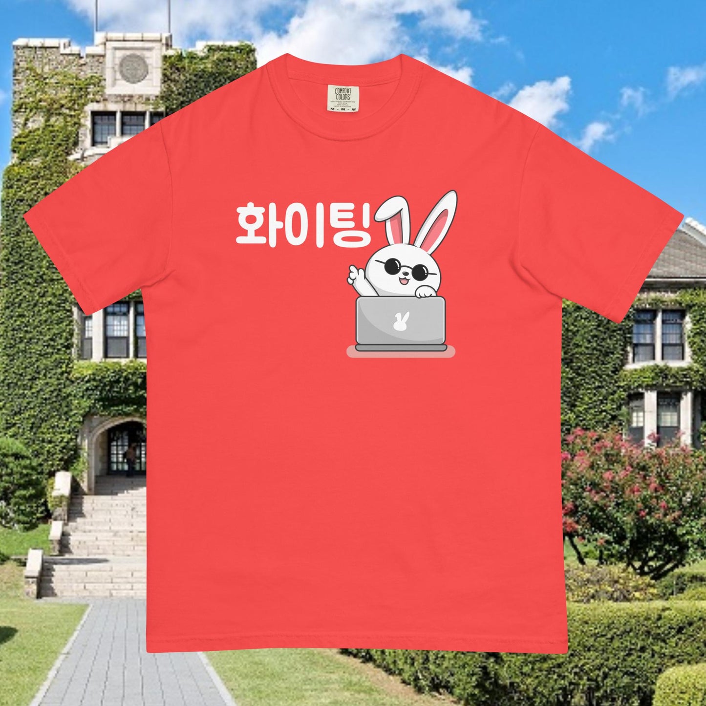 Working Bunny Hwaiting - Good Luck Tshirt