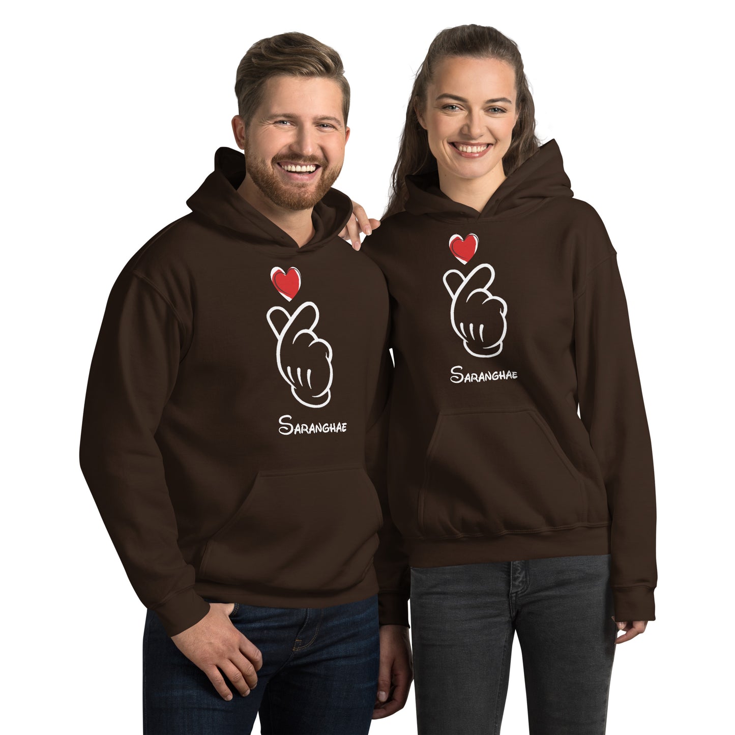 Saranghae - Mickey Finger Heart sweatshirt hoodie  (small to 5XL)