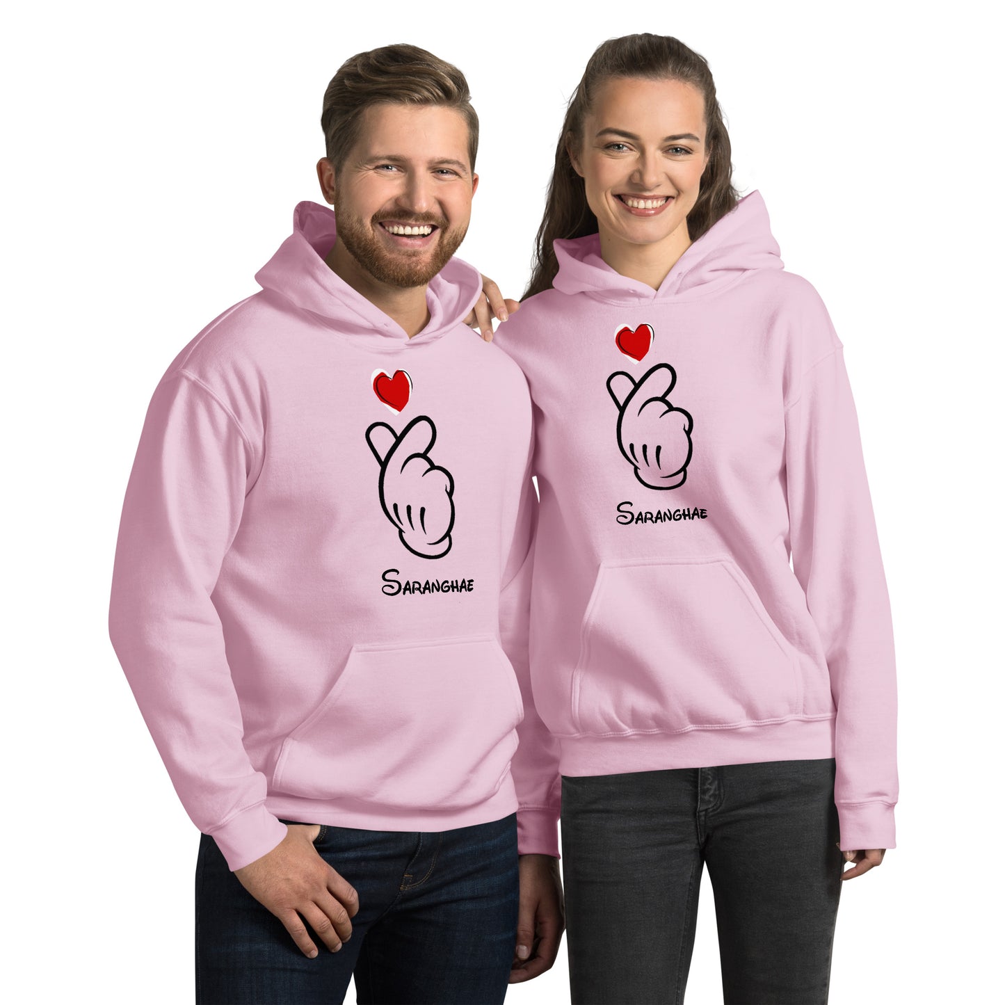 Saranghae Disney Style Set - somaek glass and hoodie (small - 5XL)