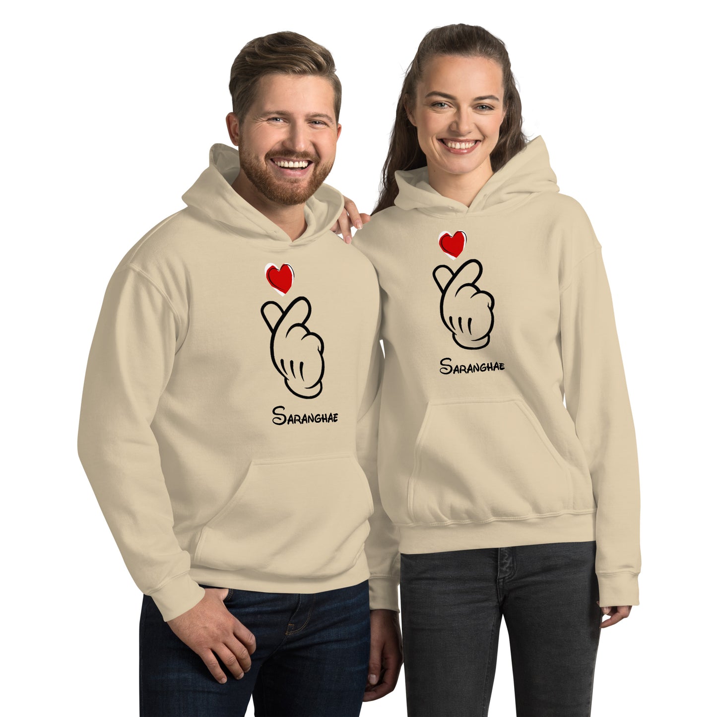 Saranghae - Mickey Finger Heart sweatshirt hoodie  (small to 5XL)