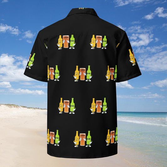 Large Somaek Logo Hawaiian style button shirt