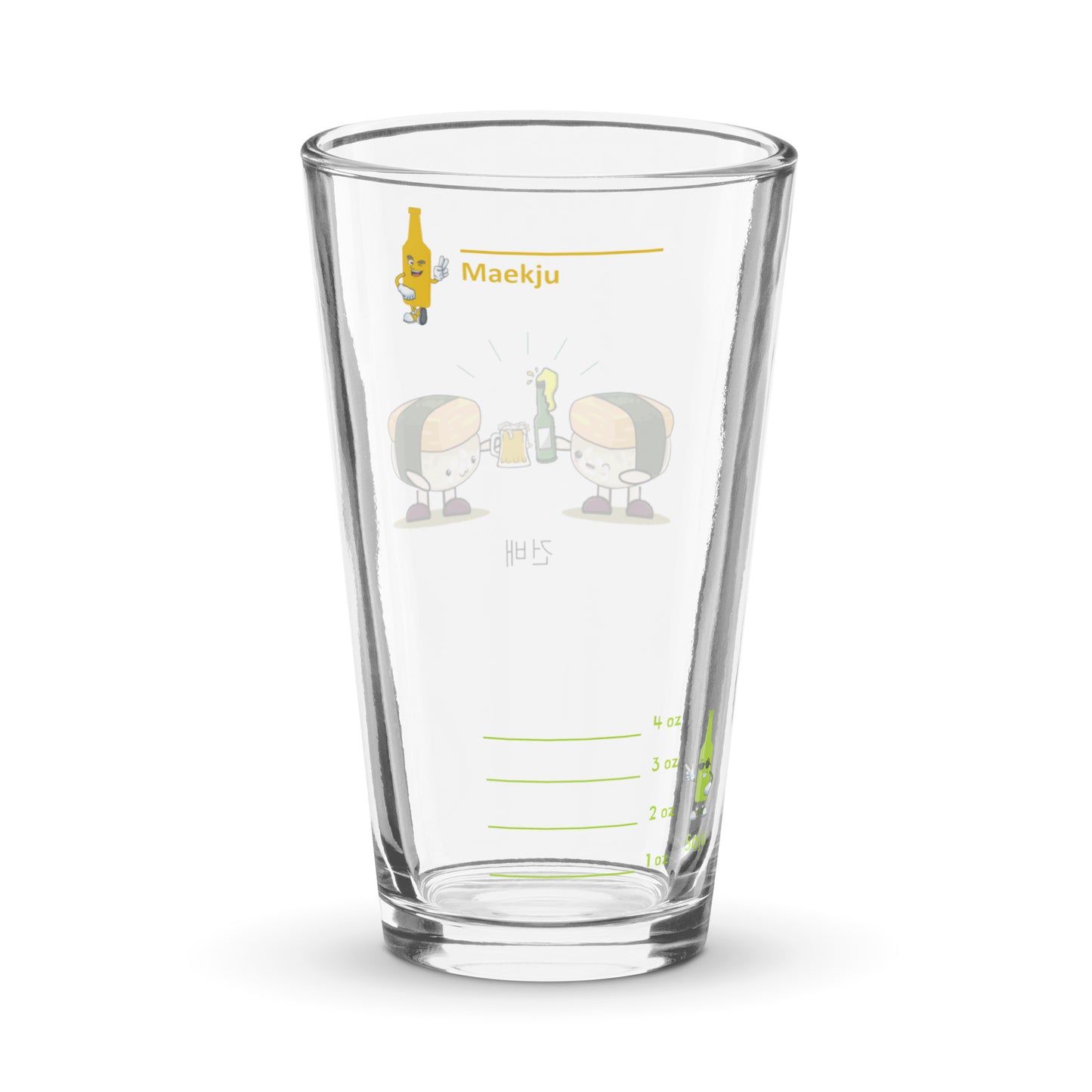 Sushi Characters Somaek Glass