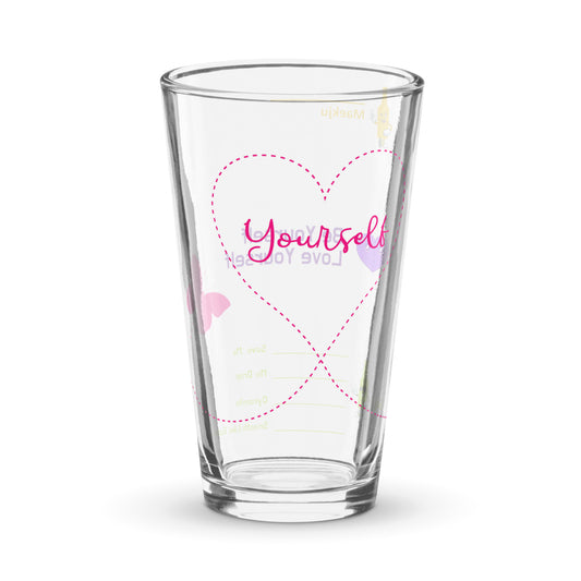 Be Yourself, Love Yourself in Pink somaek glass