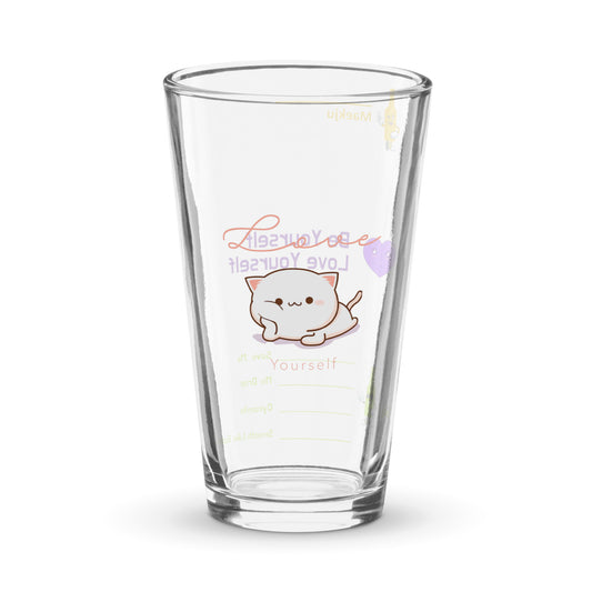 Love Yourself Kitty Somaek Glass