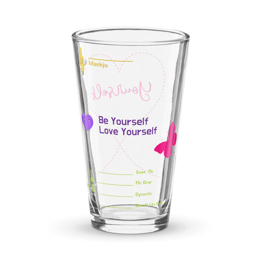 Be Yourself, Love Yourself in Army Purple somaek glass