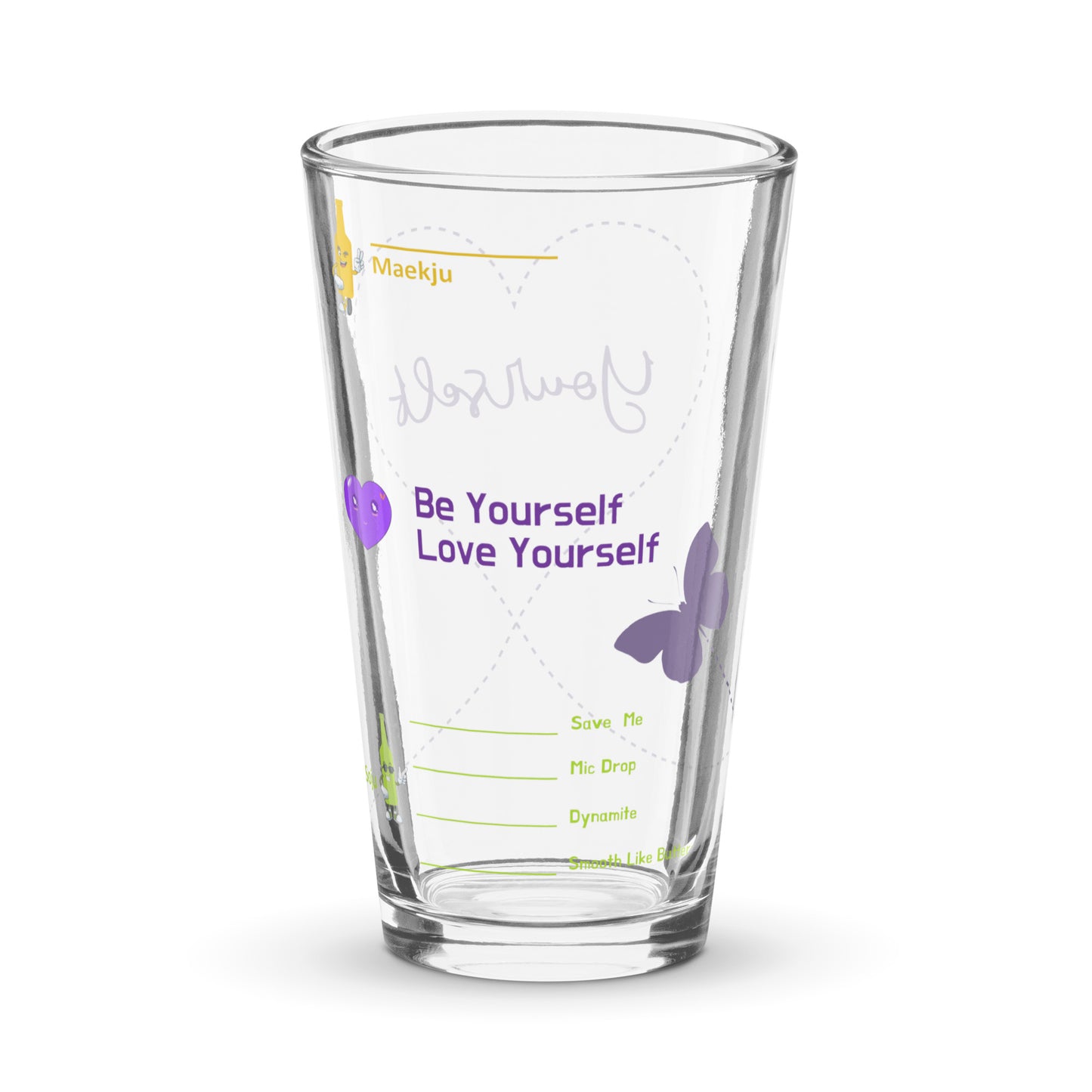 Be Yourself, Love Yourself in Army Purple somaek glass