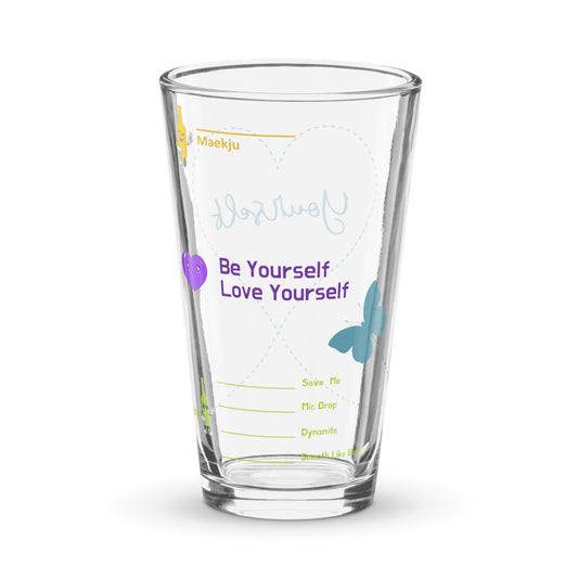 Love Yourself in Beautiful Blue  Somaek Glass