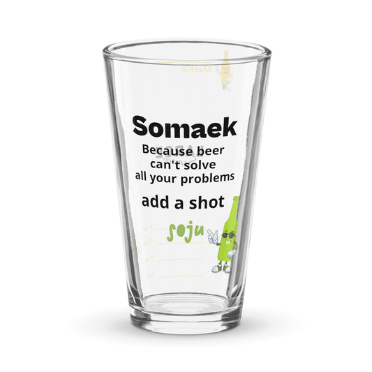 Because beer can't solve all your problems somaek glass