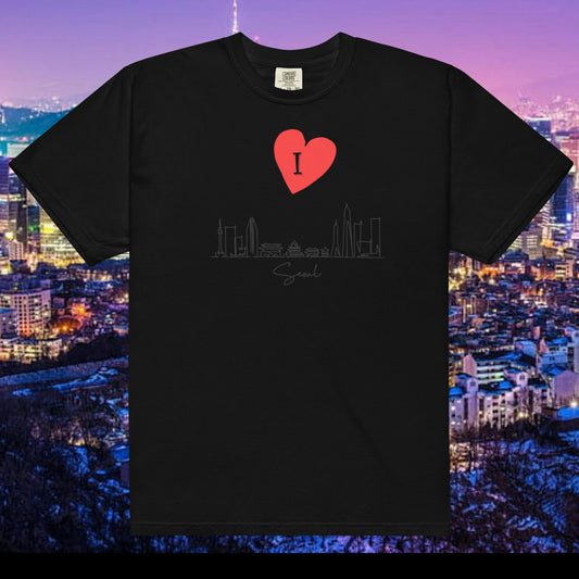 I Love Seoul (sketch cityscape) T-shirt