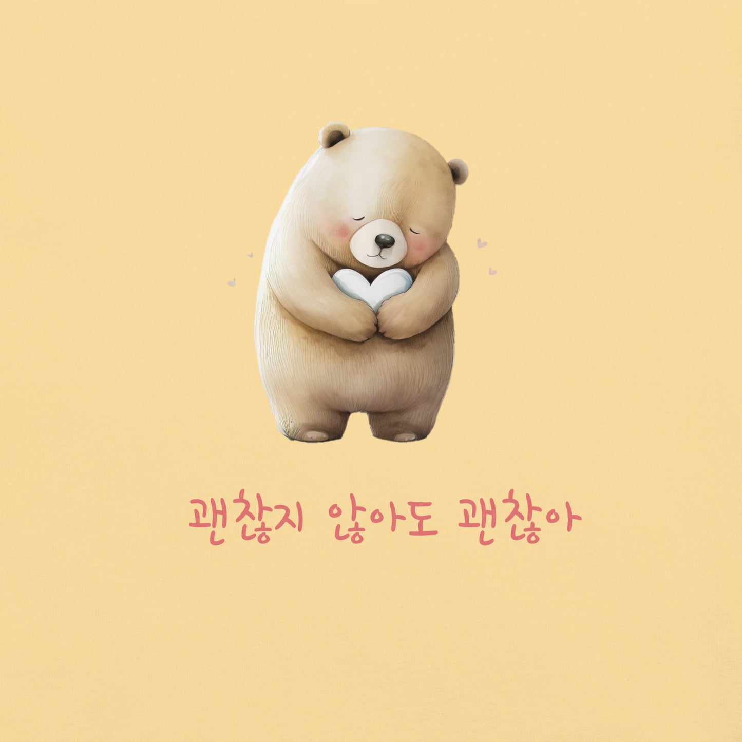 It's Okay to Not Be Okay bear T-shirt