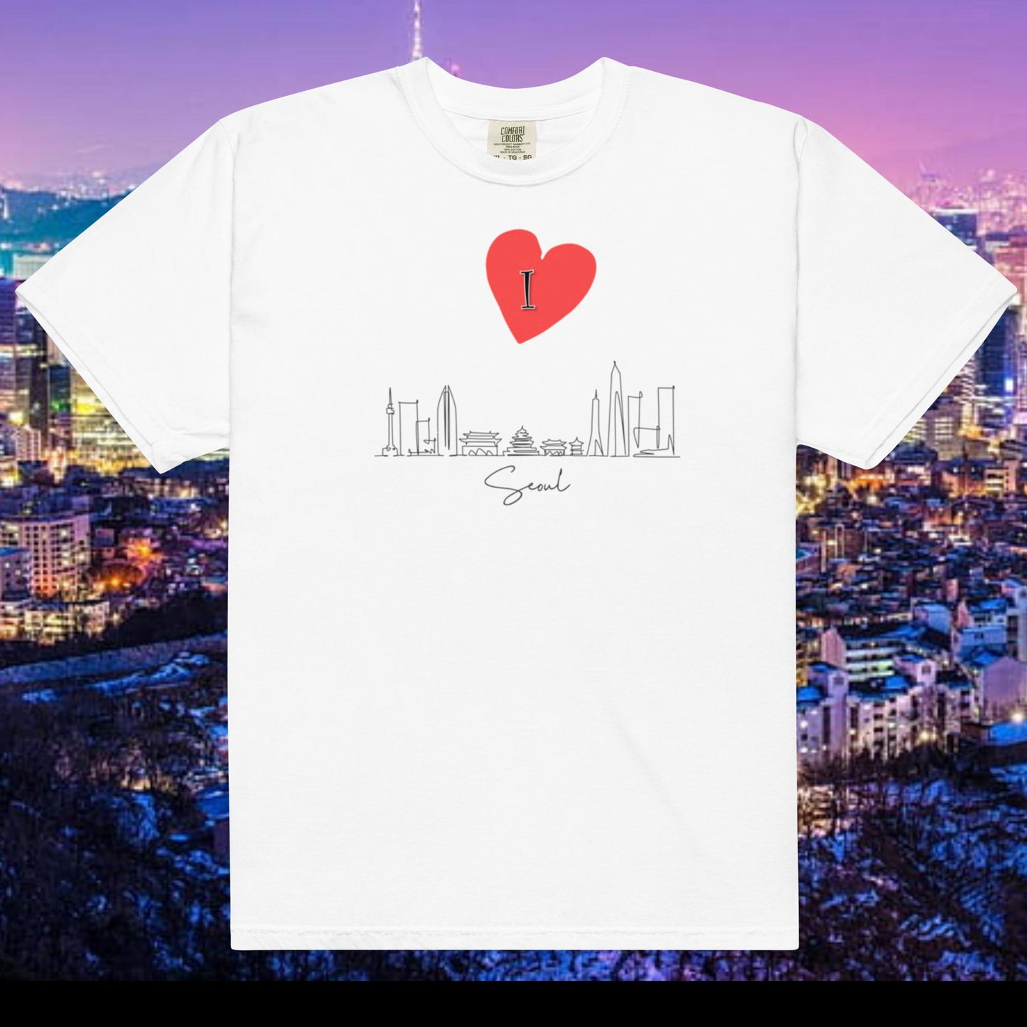 I Love Seoul (sketch cityscape) T-shirt