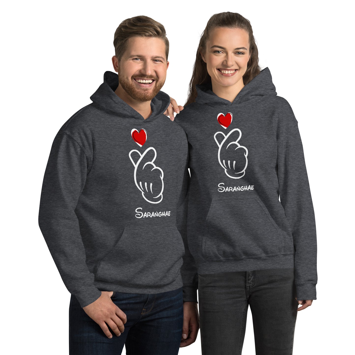 Saranghae - Mickey Finger Heart sweatshirt hoodie  (small to 5XL)