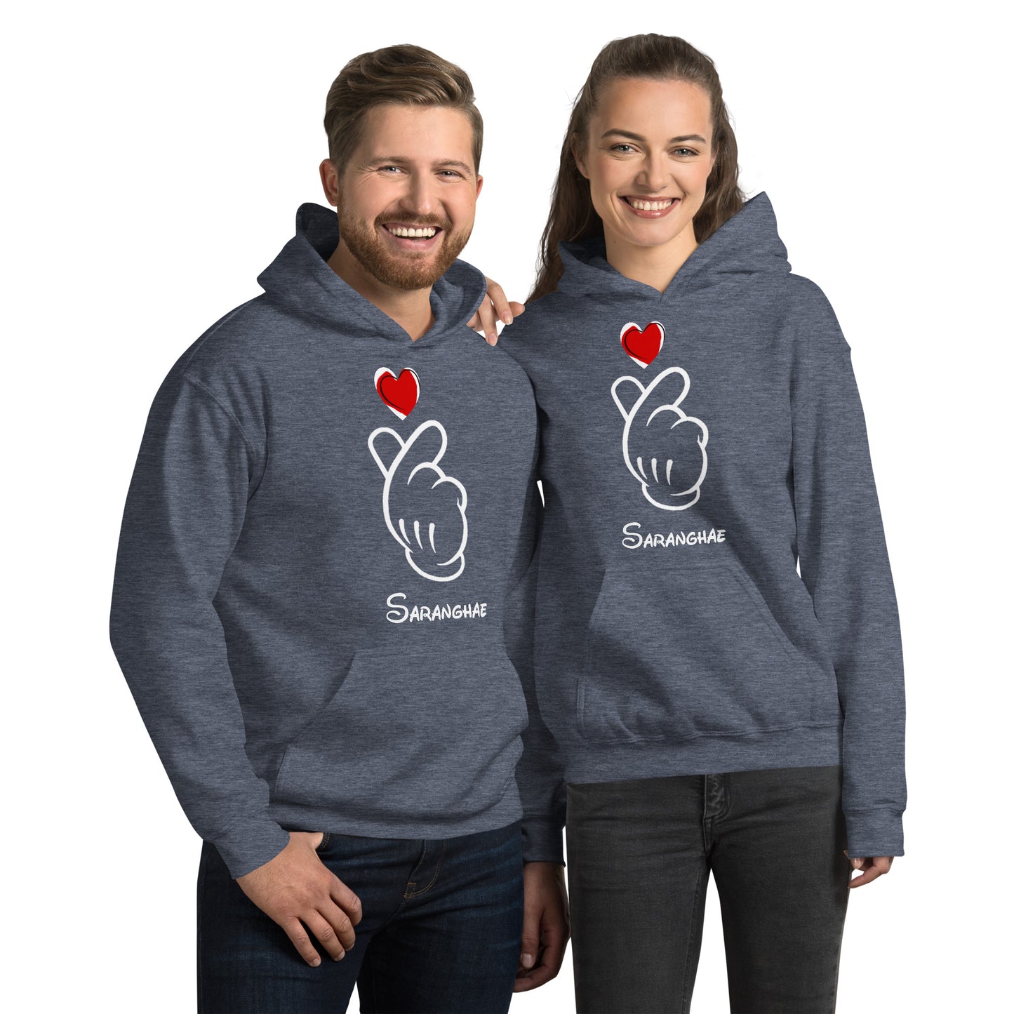 Saranghae - Mickey Finger Heart sweatshirt hoodie  (small to 5XL)