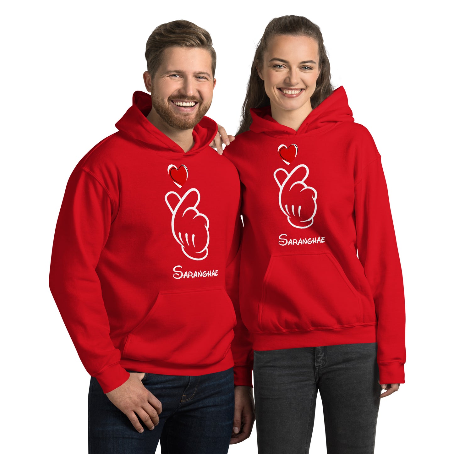 Saranghae - Mickey Finger Heart sweatshirt hoodie  (small to 5XL)