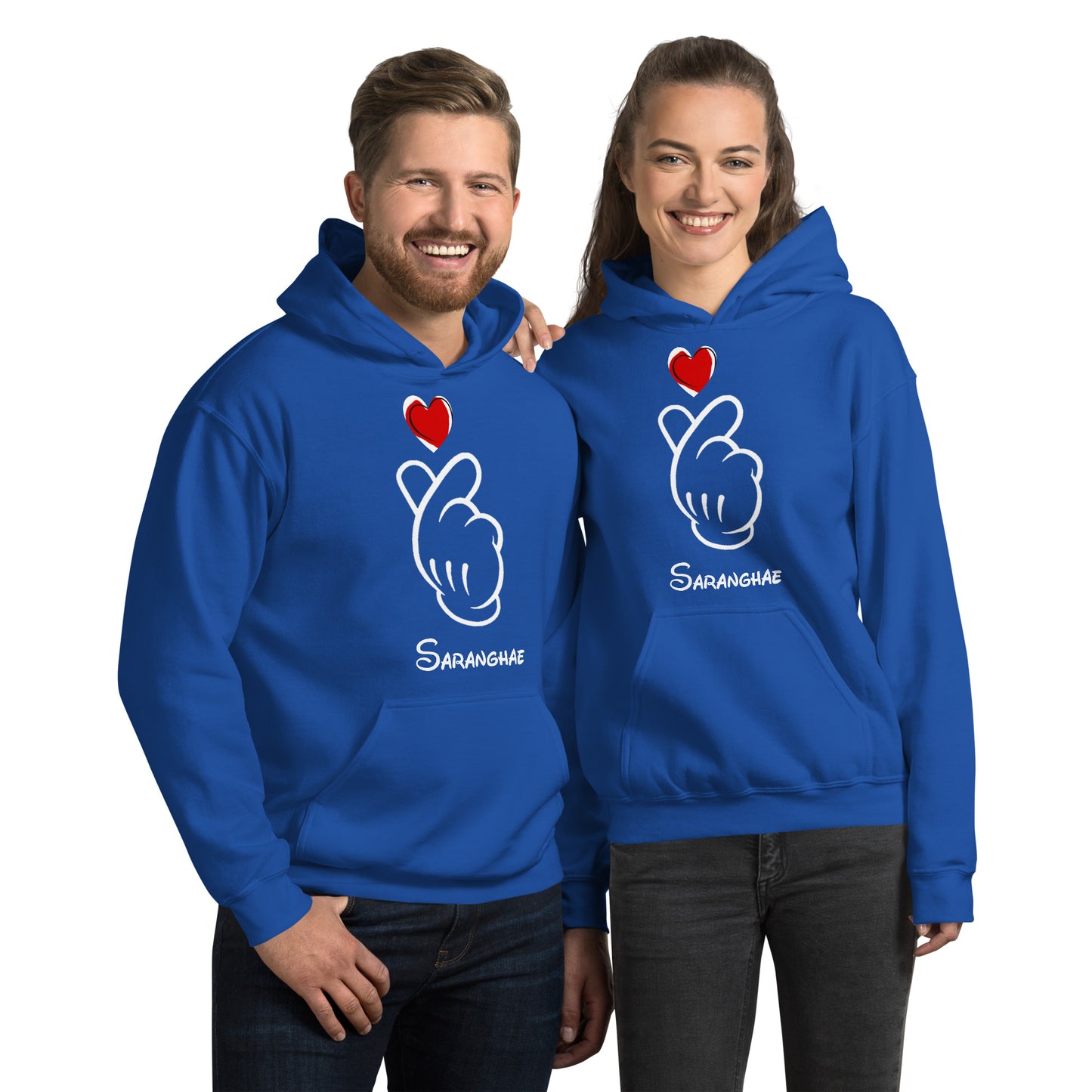 Saranghae - Mickey Finger Heart sweatshirt hoodie  (small to 5XL)