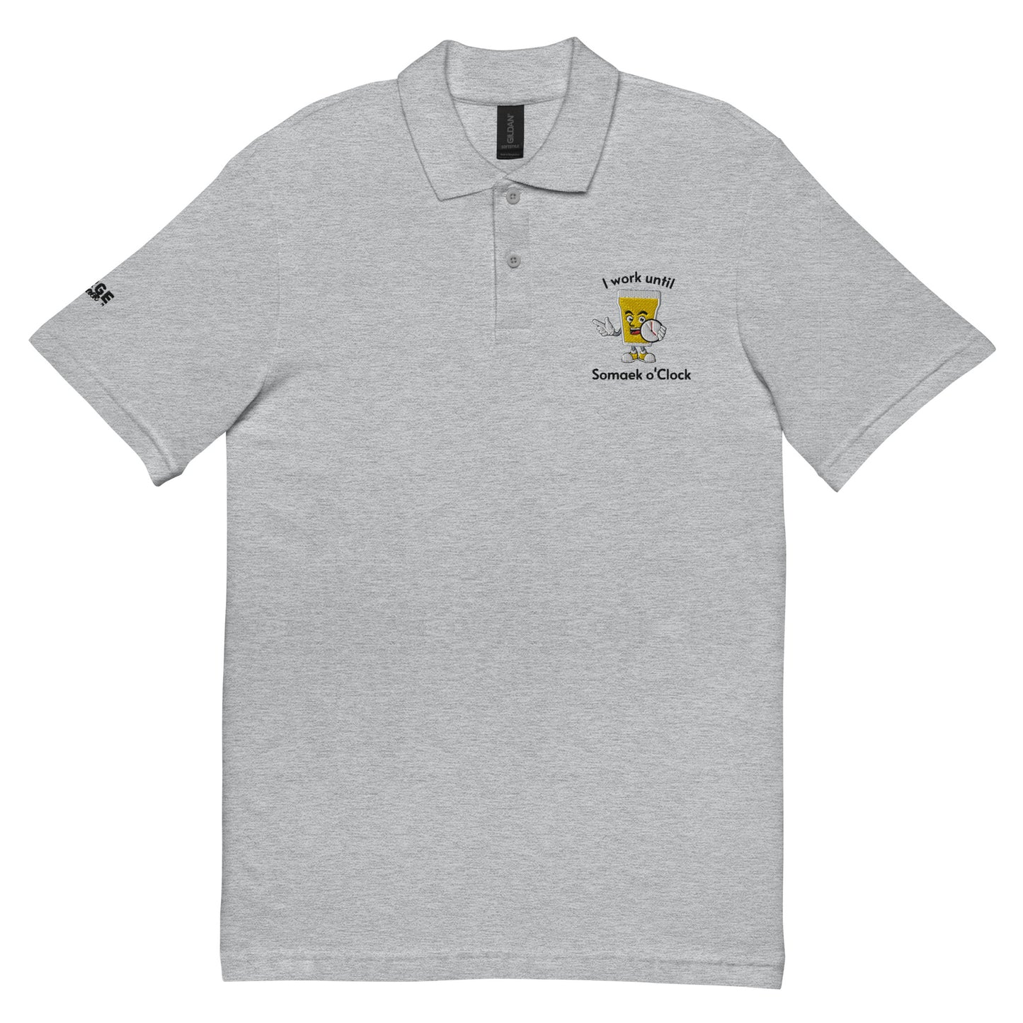 I Work Until Somaek o'Clock polo shirt